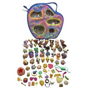 Littlest Pet Shop LPS 44 Figures With Accessories and Storage Box Lot